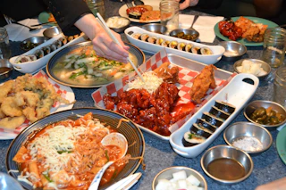 assortment of food