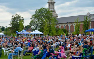 Lawrenceville Summer Concert crowds