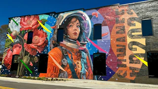 Astronaut Mural