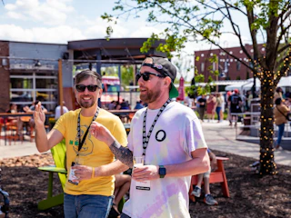 two men at little beer fest