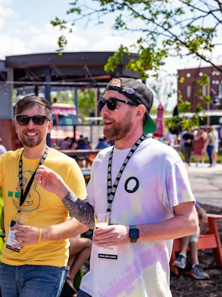 two men at little beer fest