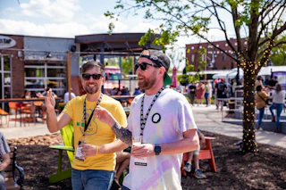 two men at little beer fest